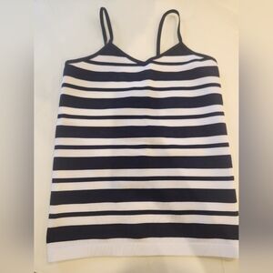 Navy Striped Tank Top